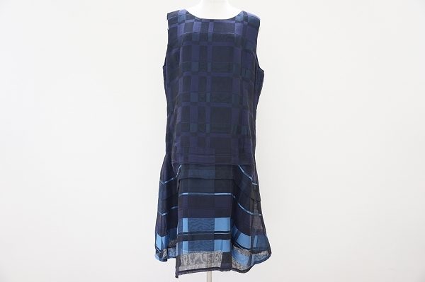 カジュアルすぎないチェックが素敵！ギャバジンケーティーノースリーブワンピースを買取しました