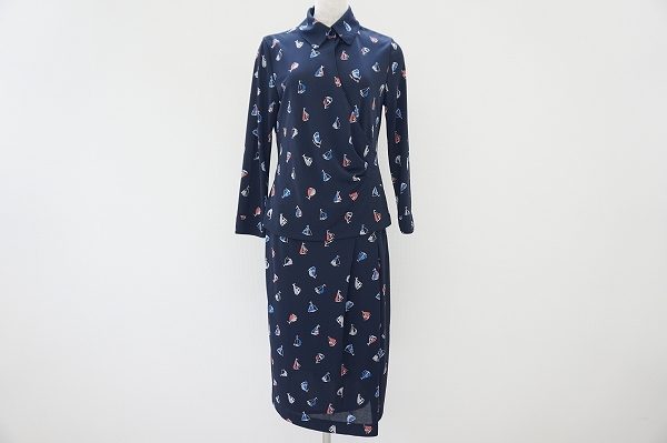 上品な中にも遊び心がある！モリハナエヨット柄セットアップを買取しました