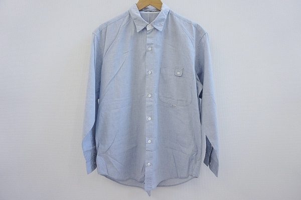 さりげないブルーが涼し気になる！パパス長袖シャツを買取しました