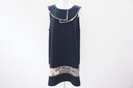 控え目な和柄がしなやかな印象に！詩仙堂のワンピースをお売りいただきました