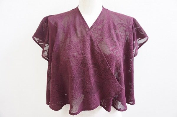 高貴なパープルでエレガントな雰囲気になる！詩仙堂のボレロを買取しました