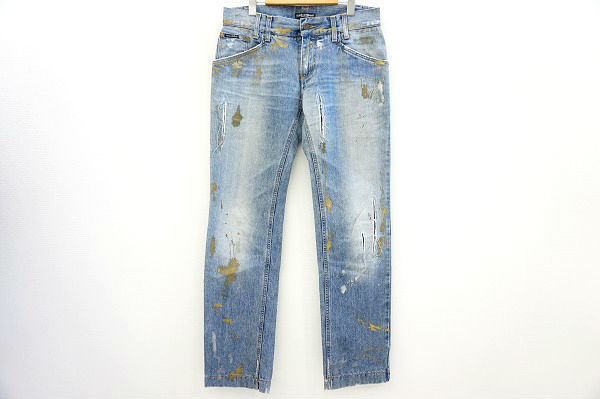 アートのようなダメージがポイント！ドルチェ＆ガッバーナのメンズジーンズを買取しました