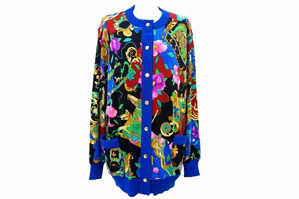 1枚でパッと明るい印象にしてくれる！レオナールのニットジャケットを買取しました