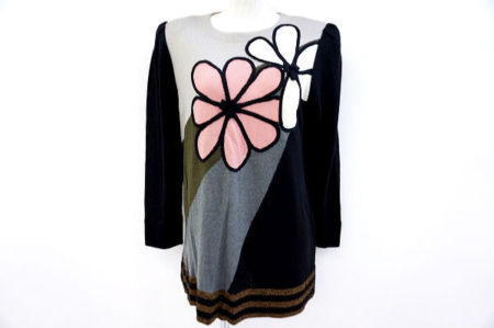 メリハリのある花モチーフでインパクトを！斉藤都世子のカットソーを買取しました