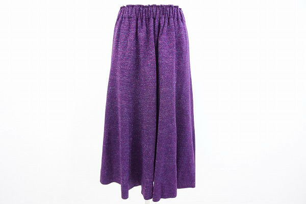 高貴なカラー紫で上質感を演出しましょう 斉藤都世子のスカートをお売りいただきました