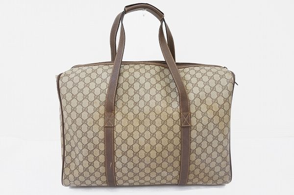旅行もエレガントな気分で！グッチのボストンバッグを買取しました