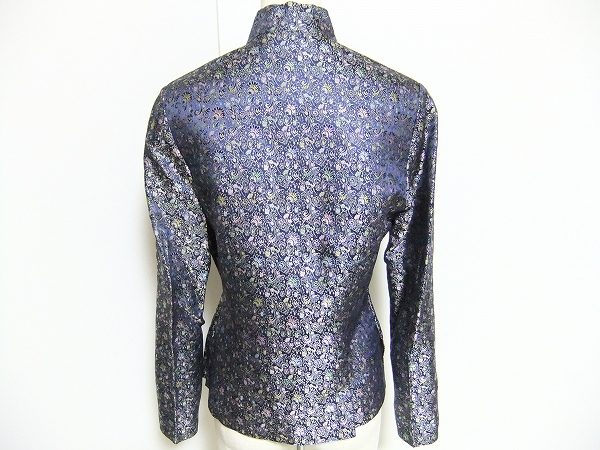 チャイナを感じさせる陽気なデザイン！ハナエモリのシルクジャケットを買取しました