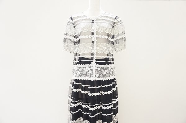 モノトーンでありながら存在感は抜群！ユキコハナイレースのセットアップを買取しました