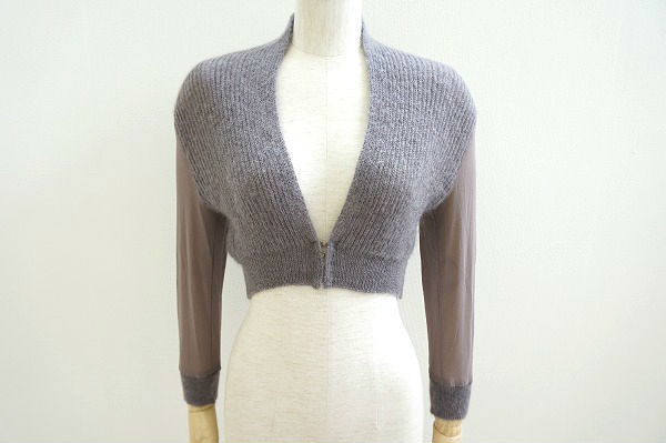 シースルー素材で肌をチラ見せ！パオラフラーニのカーディガンを買取しました