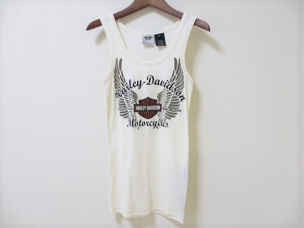 ホワイト×ブラックの定番カラーが嬉しい！ハーレーダビッドソンのタンクトップをお売りいただきました