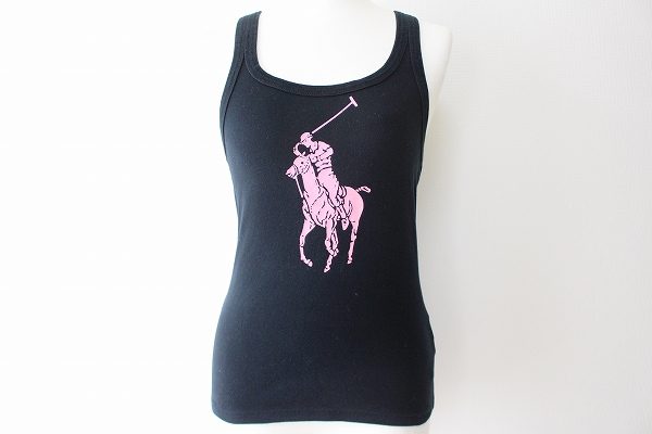 黒×ピンクのレアな組み合わせがスタイリッシュ！ラルフローレンのタンクトップをお売りいただきました
