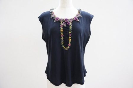 首元刺繍がポイントです！ノンノンドール ムッシュ榊 カットソーをお売りいただきました