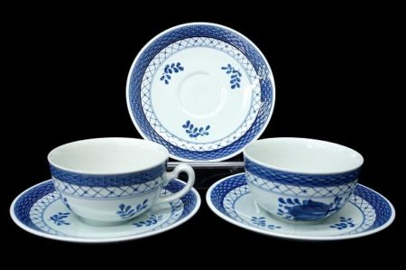 急な来客にも早急に対応できます！ロイヤルコペンハーゲンのランクェーバー ティー カップ＆ソーサー 2客セットを買取しました