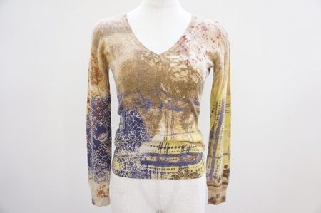 セピアを感じさせる絵柄がポイント！エトロのシルクセーターをお売りいただきました