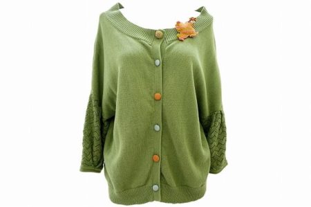 目を惹くキミドリがポイント！ホコモモラのカーディガンをお売りいただきました