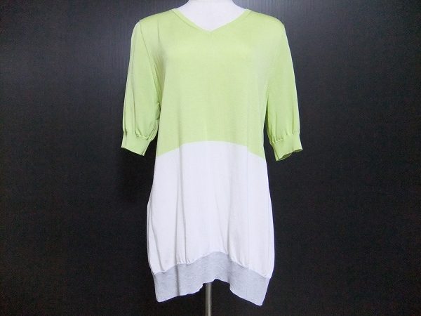 パステルカラーが優しくも華やかな感じを加えてくれる!自由区のニットをお売りいただきました