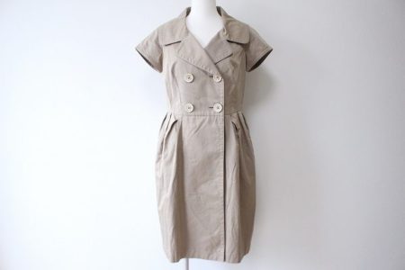 トレンチコートのようなシックさが可愛い！ジュンコシマダのワンピースをお売りいただきました