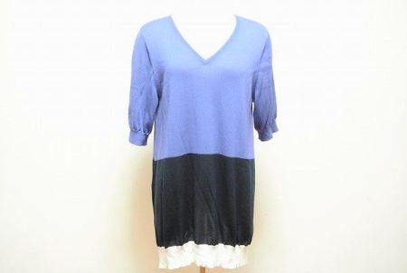 スッキリブルーが凛とした印象を作り上げます！自由区のカットソーをお売りいただきました