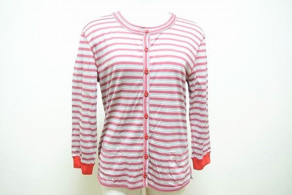 女性らしくもスッキリしたボーダーがポイント！マドモアゼルノンノンのアンサンブルを買取しました