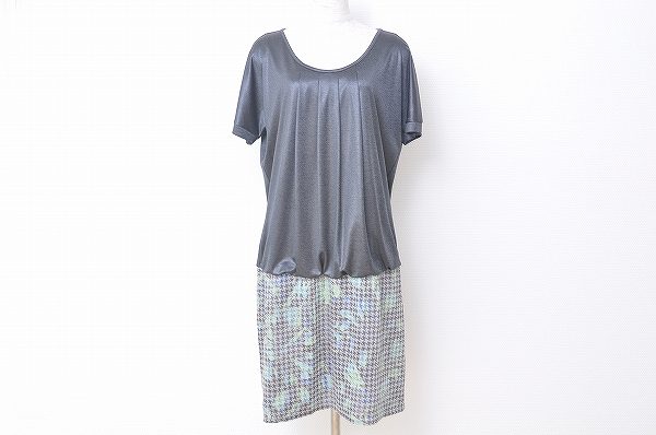 切り替えワンピースで抑揚のある印象に！ギャバジンケーティーのワンピースを