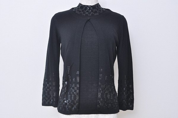 程よく輝くスパンコールがエレガント！シビラのアンサンブルをお売りいただきました