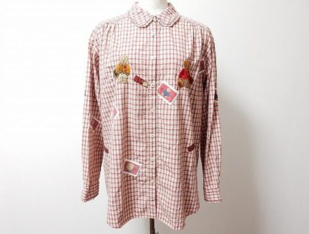 チェック×花柄のバランスが絶妙です！ピンクハウスのシャツブラウスを買取しました