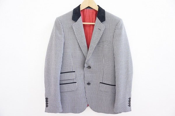 控えめな千鳥格子がおしゃれな印象に!グッチのメンズジャケットを買取しました