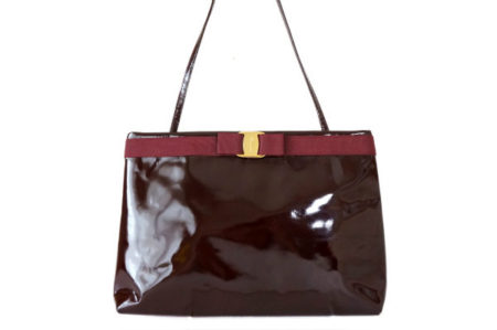 ワインレッドが深みある印象に！サルヴァトーレ・フェラガモ ハンドバッグを買取しました