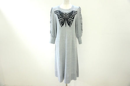 バタフライでアクセントを！斉藤都世子のワンピースを買取しました