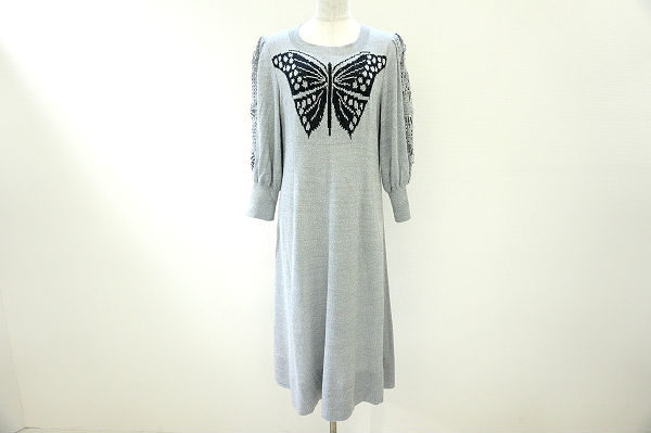 バタフライでアクセントを!斉藤都世子のワンピースを買取しました