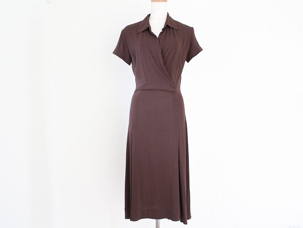 シックなブラウンでインテリジェンスな雰囲気に！マックスマーラのワンピースを買取しました