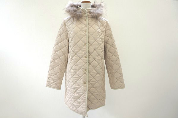 優しい雰囲気でスッキリ着ていただけます！エアパペルのキルティングコートを買取しました