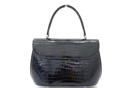 ツヤ感がゴージャスな印象を与えてくれます！三越のクロコダイルバッグを買取しました