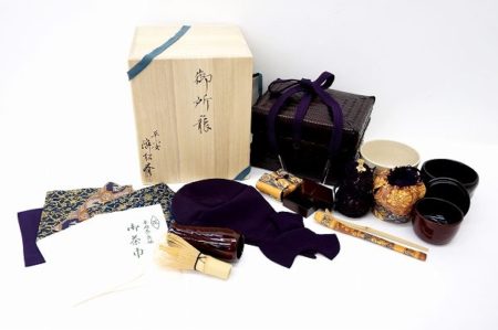 こだわりのお茶を入れるには道具を揃えることから！平安 松斉 御所籠 茶道具 小物 15点セットを買取しました