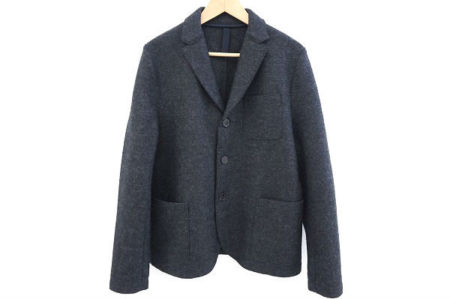 定番チャコールグレーでスマートな印象に！ハリスワーフロンドンのメンズジャケットを買取しました