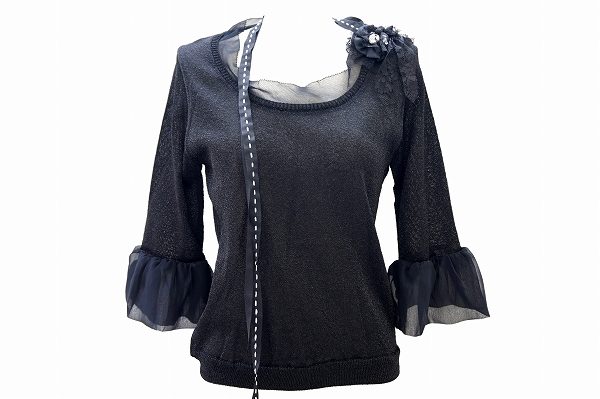 黒×ラメがラグジュアリー感を演出！プロシューマー ユキコハナイのカットソーを買取しました