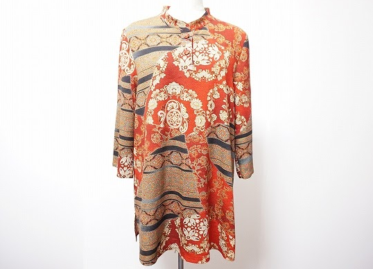 柄×柄の華やかさを楽しめるチュニック！詩仙堂