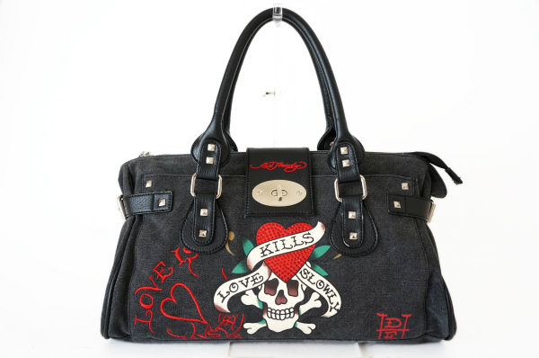 価値のあるブランドバッグはぜひ査定を!エドハーディーのバッグを買取いたしました