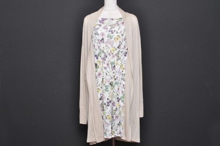 カラフルな蝶々がエレガント！モガの重ね着風カーディガンを買取しました