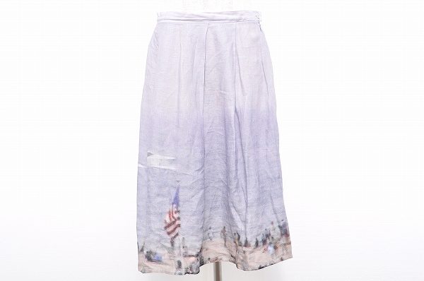 写真の世界観をそのままお洋服に！アニエスベーの転写 プリントスカートを買取しました