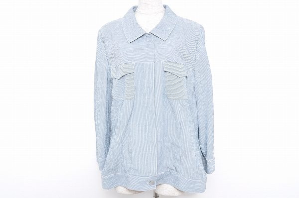 スッキリとしたブルーで軽やかな印象を与えます！レリアンのジャケットを買取しました