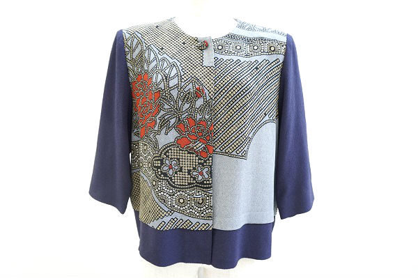 繊細ながらもはっきりとした柄がシックになる！詩仙堂のジャケットを買取しました