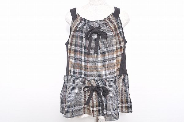 落ち着いた色味のチェックが特長！ティービーセンソユニコ チュニックを買取しました