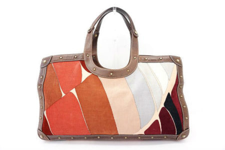 ブラウンの淵がおしゃれ！エミリオ・プッチ トートバッグ を買取しました