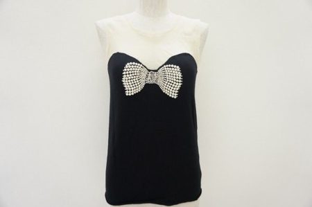 パール×リボンで品の良い輝きを！ランバンのタンクトップを買取しました