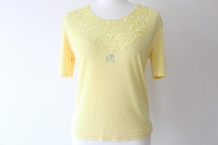 優しいイエローがどこか品の良い感じになる！伊太利屋のカットソーを買取しました