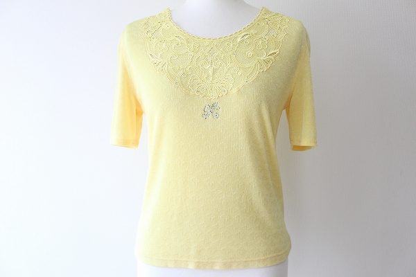 優しいイエローがどこか品の良い感じになる！伊太利屋のカットソーを買取しました
