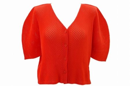 華やかなレッドが素敵！プリーツプリーズのカーディガンを買取しました