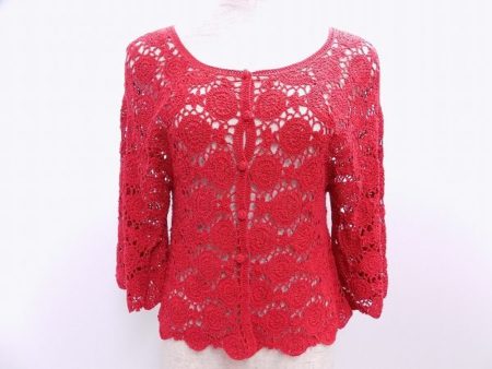 かぎ編みデザインが豪華さをプラス！シビラのカーディガンを買取しました