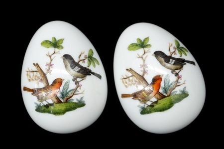 タマゴ型が可愛い！ヘレンドの陶器 ペーパーウェイト2個セットを買取しました